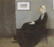 James Mcneill Whistler arrangement in grey and black the artist s mother oil on canvas